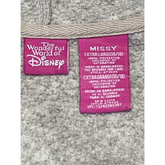 Vintage Eeyore Disney Embroidered Hoodie Missy Size XL Gray - Picture 12 of 14